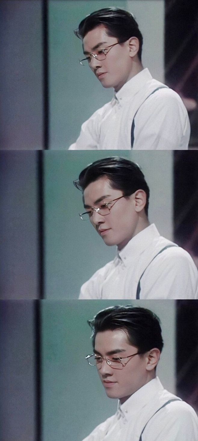 知乎 : 郑伊健郑伊健早期拍的《天若有情》,金丝眼镜,西装革履