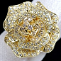 全球购二手奢侈品钻石1.01ct意大利工艺黄金钻石花朵戒指16#-淘宝
