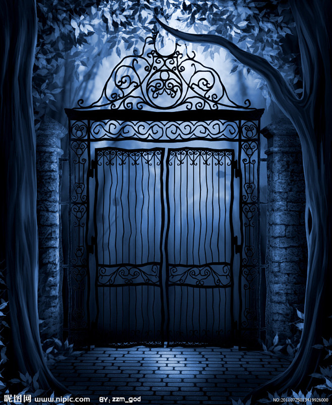 幽暗的铁门设计图