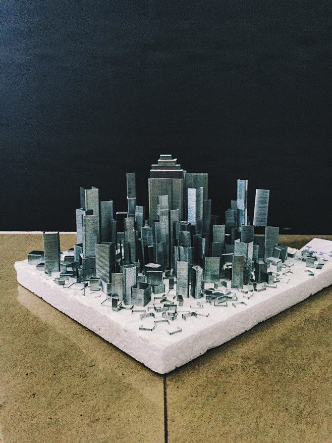 大二小组作业,立体构成,线