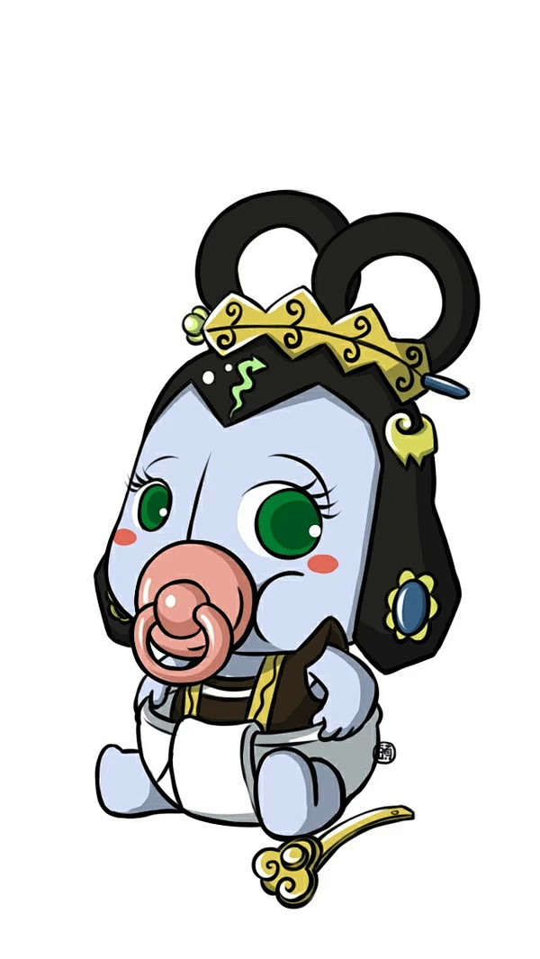 14:14:14婴儿座 壁纸 头像 萌 葫芦娃 蛇精【流年】q版素材(含底图)