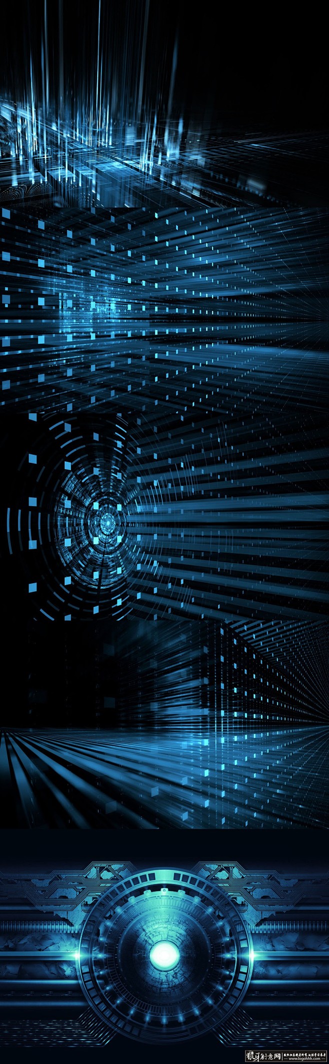 背景素材蓝色科技背景图片蓝光背景智能科技技术现代科技元素高新科技