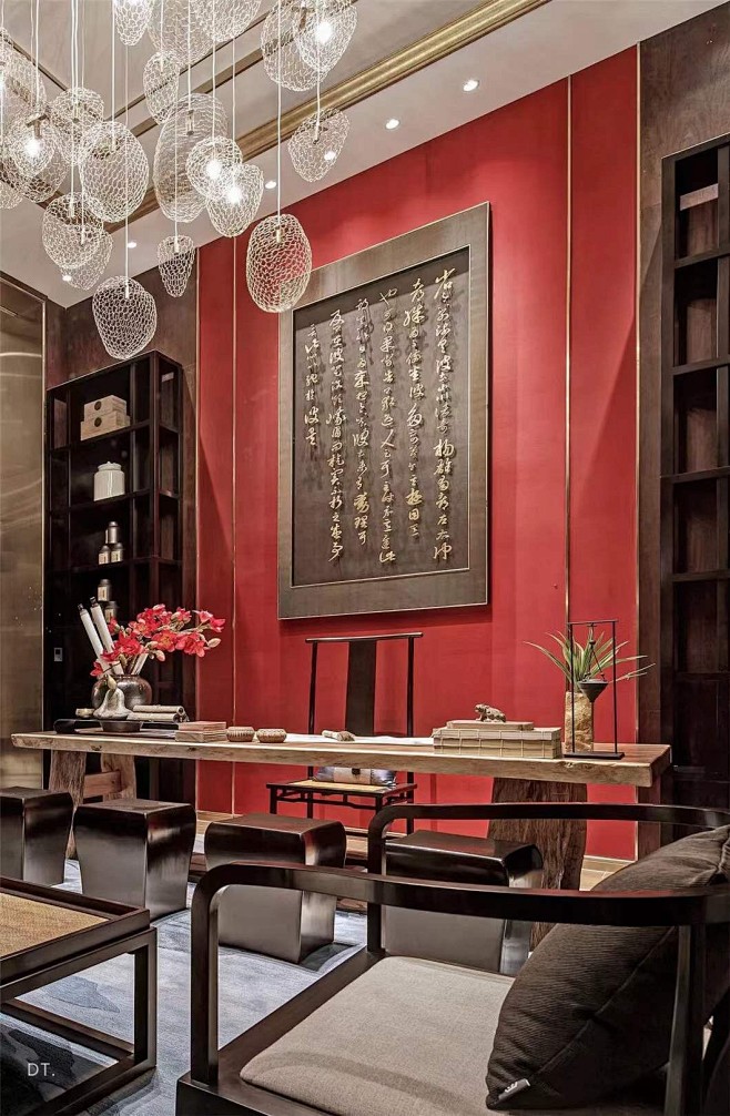 室内色彩新中式中国红
