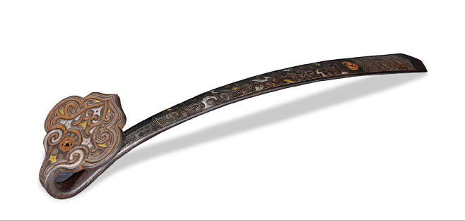 清铜错金银如意