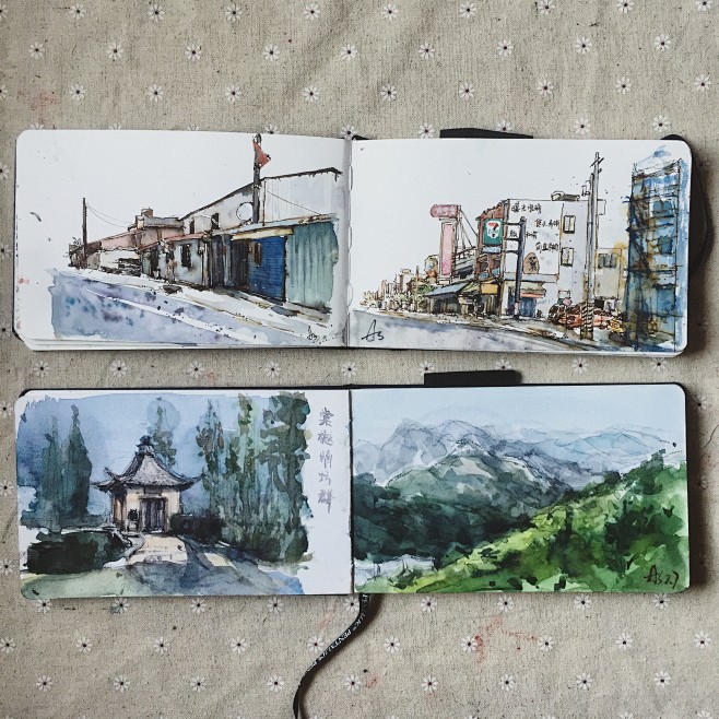 美国pentalic潘塔利克旅行水彩本300g全棉浆纸速写本热销中淘宝网