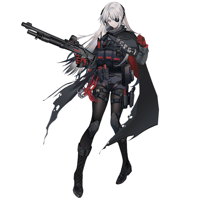 少女前线云图计划御纸的采集二次元立绘赛博朋克角色原画卡牌