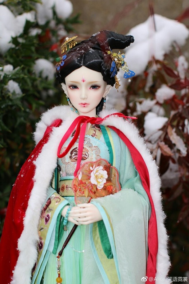 古风美人sd娃娃bjd玩具人偶壁纸萌物