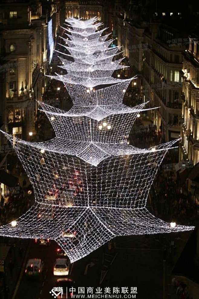 灯画国外圣诞灯光美陈赏析
