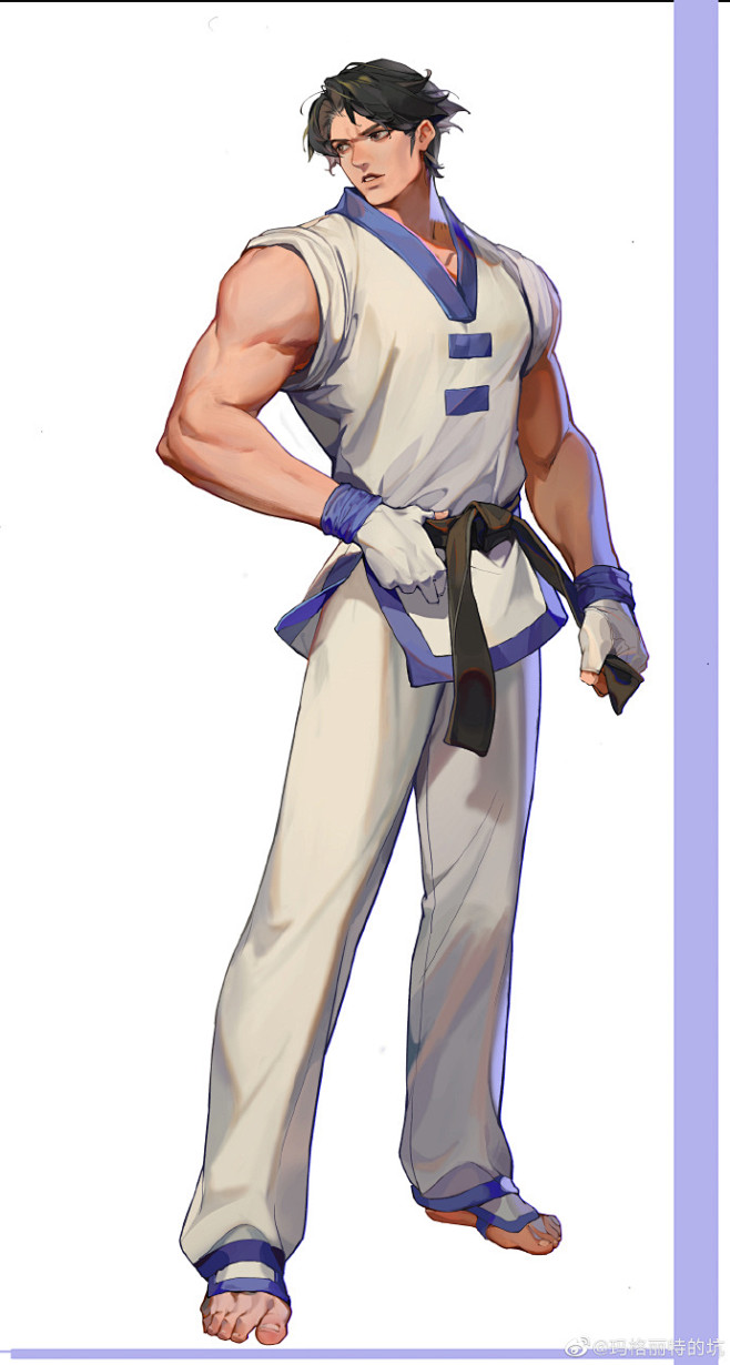 也算是经历了项目做一半被割了给拳皇画的一些立绘67676767