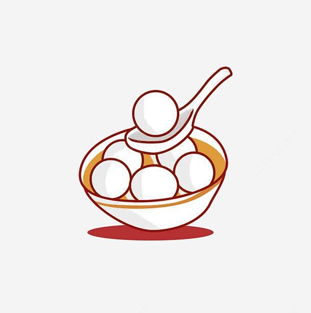 正月十五元宵节卡通可爱汤圆png免抠素材新图网