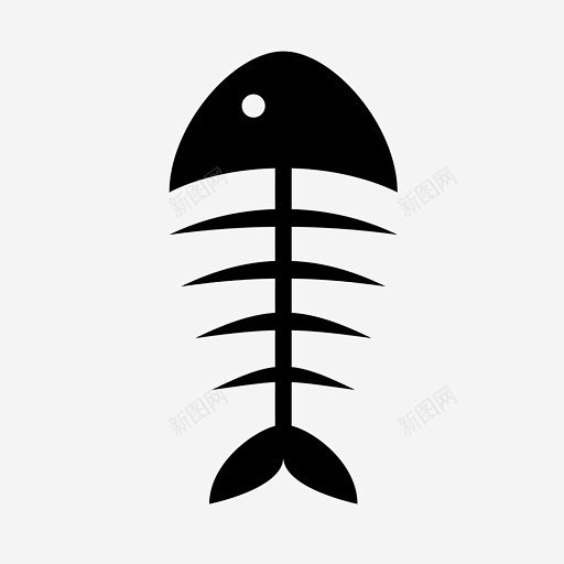 鱼骨食物美食家图标鱼骨icon标识标志ui图标设计图片免费下载页面网页