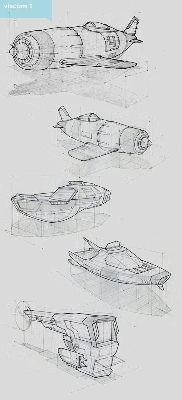 工业设计手绘线稿绘图结构素描工业设计产品设计普象网