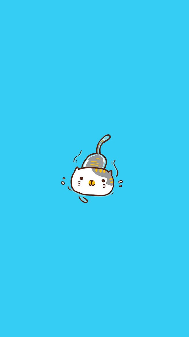 卡通猫形象图片手机壁纸