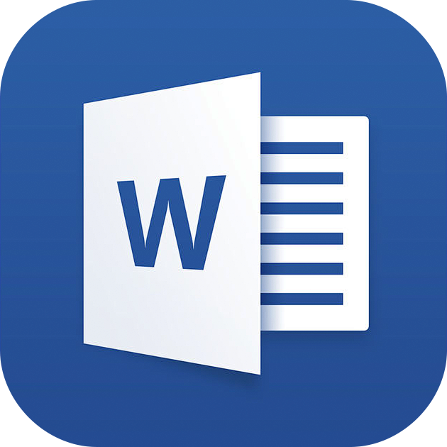 microsoftwordappicon图标logo扁平采集