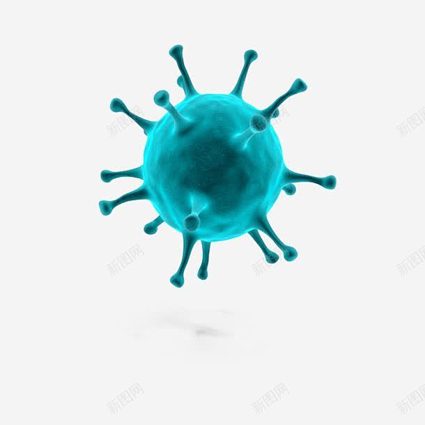 流行感冒病菌体创意素材