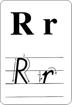 pep小学英语26个字母书写卡片