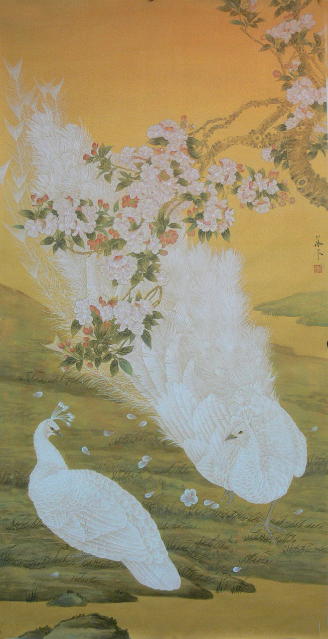 阿里博德通过书签栏工具采集于2019-02-27 10:05:42国画 工笔孔雀水墨