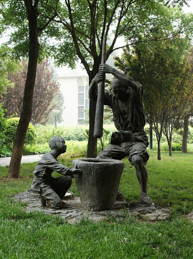 农耕图一组农展馆雕塑作品