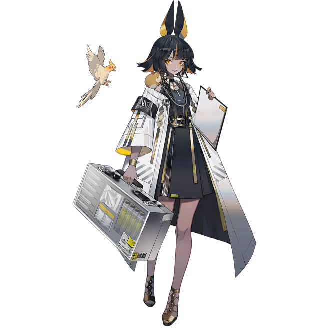 少女前线云图计划御纸的采集二次元立绘赛博朋克角色原画卡牌