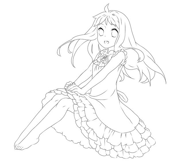 线稿全身漫画卡通人物绘画br