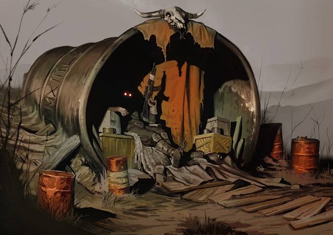 末日废土启示录风格图场景