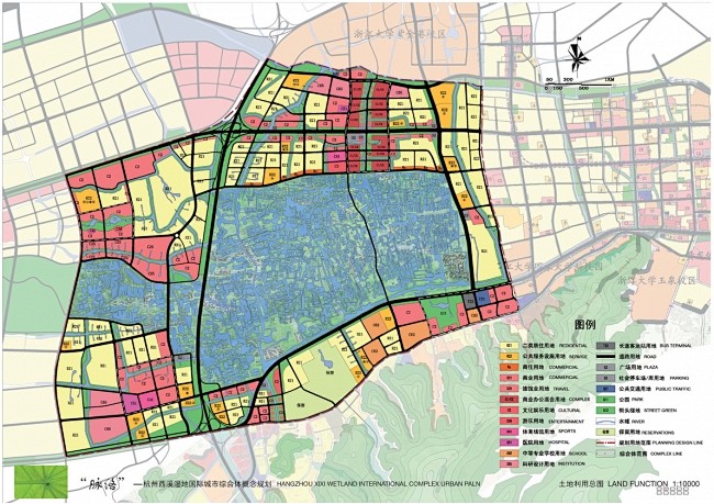 杭州西溪湿地国际城市综合体概念规划城市案例城市规划论坛caupnet