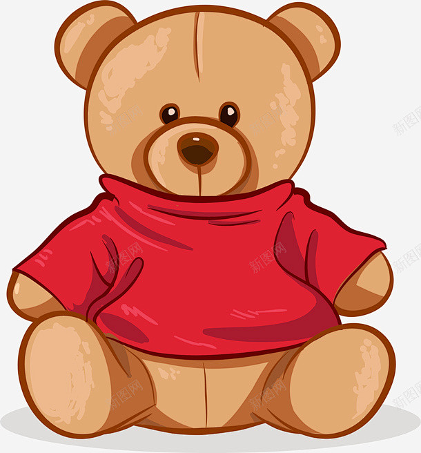 卡通小熊玩偶页面网页平面电商创意素材