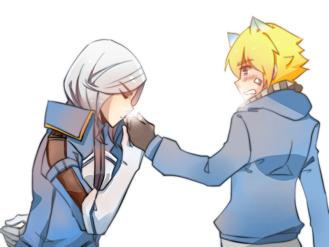 柚子yuki的插画吻手礼