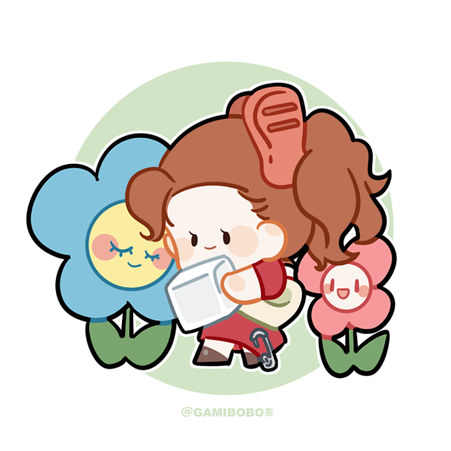 借东西的小人阿莉埃蒂吉卜力工作室宫崎骏电影可爱q版头像画手微博一