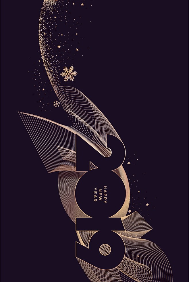 100%从鬼蛊子转采于2019-11-20 14:22:01黑金数字海报x 新年好呀从天