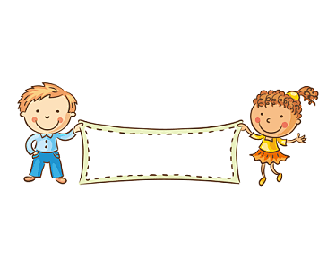 手绘卡通儿童花边边框素材