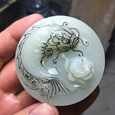 玉雕杂件牌子-花瓣网|陪你做生活的设计师 | 精品雕件 暹罗斗鱼15克