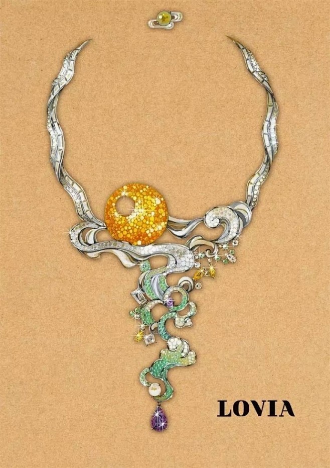 中国风到底是什么模样90后珠宝设计师梁欣用手绘图告诉你676767