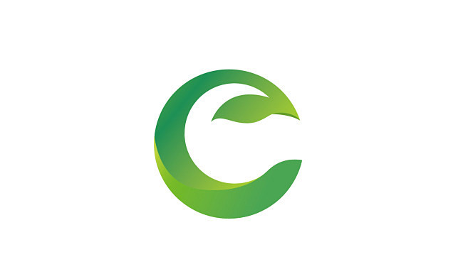 树叶圆形logo