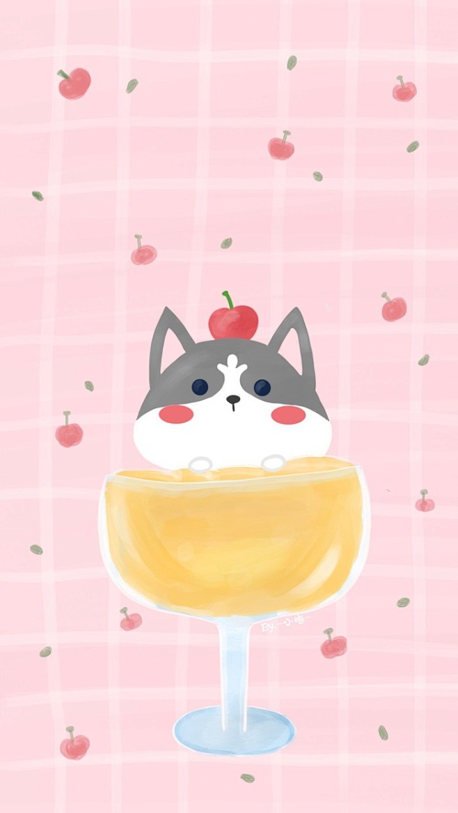 小琢卡通可爱二哈哈士奇壁纸桌面头像