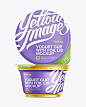 150g Yogurt Cup W/ Foil Lid Mockup. Preview: 