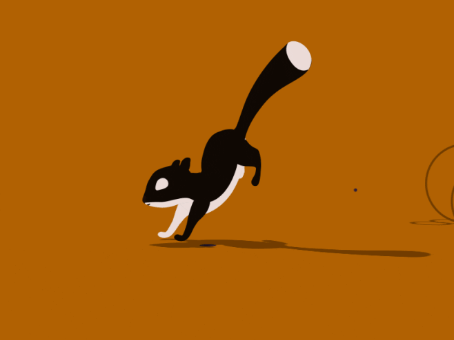 23:19:2601 squirrel v6灵感蹲坑少年同采自dribbble