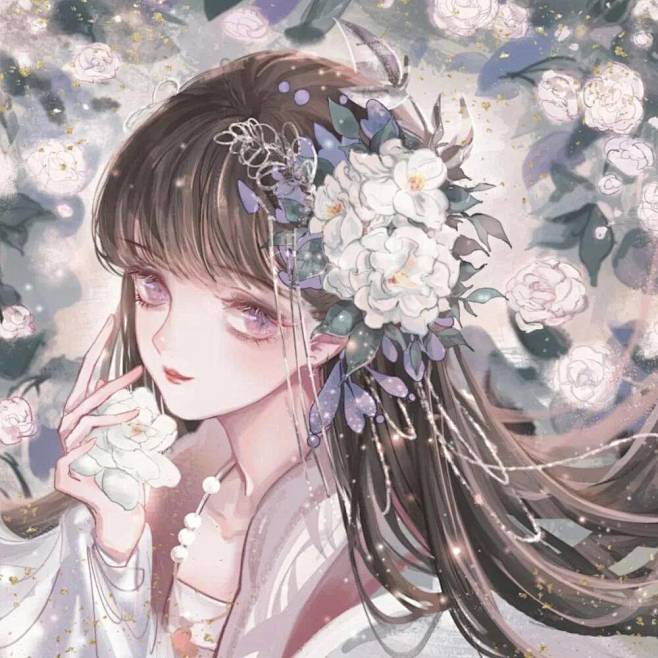 超精美古风动漫头像你是藏在云层里的月亮