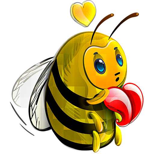 蜜蜂爱心png图标