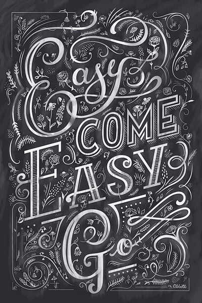 easycomeeasygo刻字引用类型手印刷术