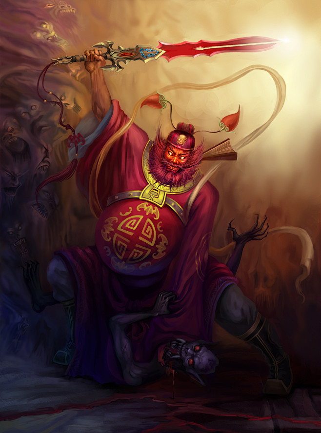 胭芷从大日战神转采于2017-04-22 14:15:56钟馗(2600×3508)西游记胭