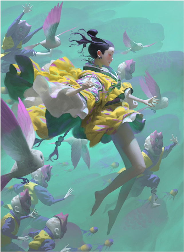 鬼神朋克cg风原画好看做成三维效果也超棒