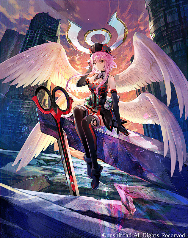 藤ちょこ老师在推特上传了爱黑炽天使加百列伊甸黑衣之震撼加百列普珥