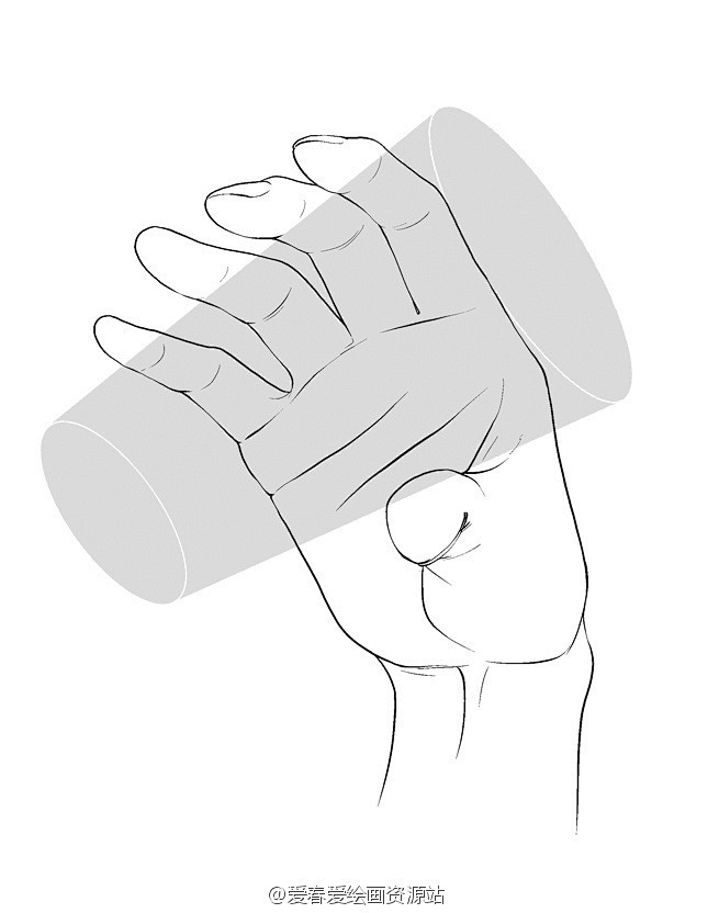 手的各种角度姿势之拿上