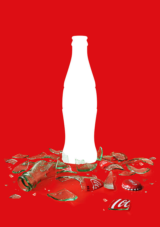 可口可乐弧形瓶全球平面创意作品集锦