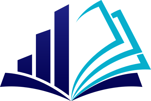 蓝色提升教育书本logo图标素材