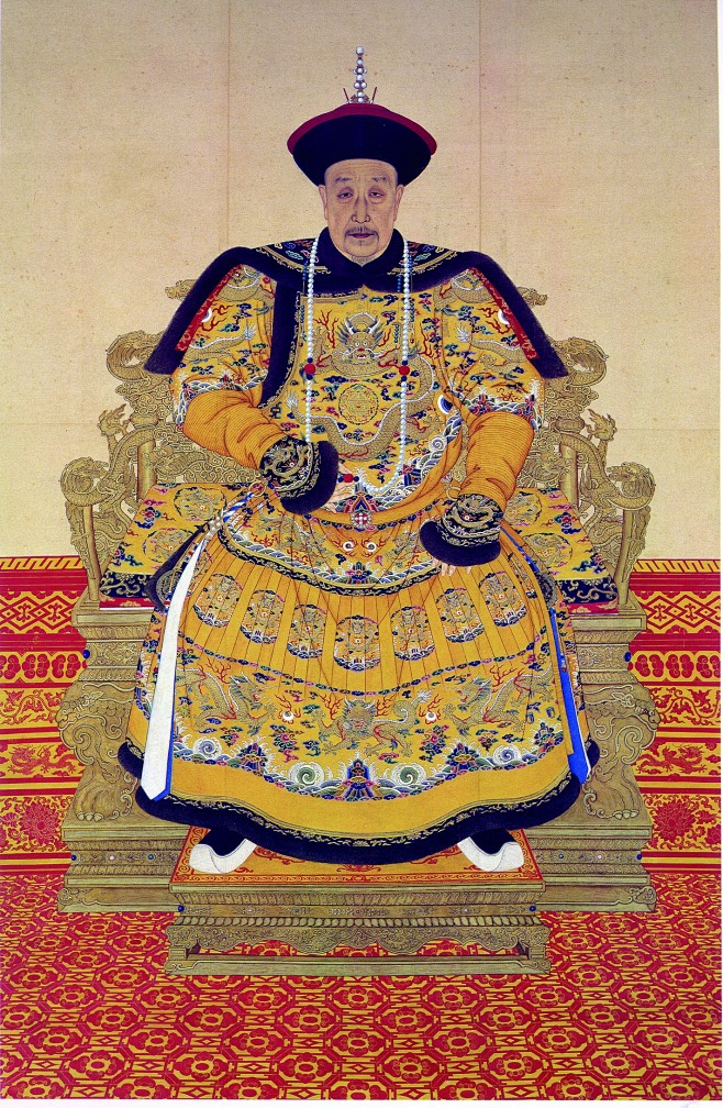 清朝乾隆皇帝老年画像14232180
