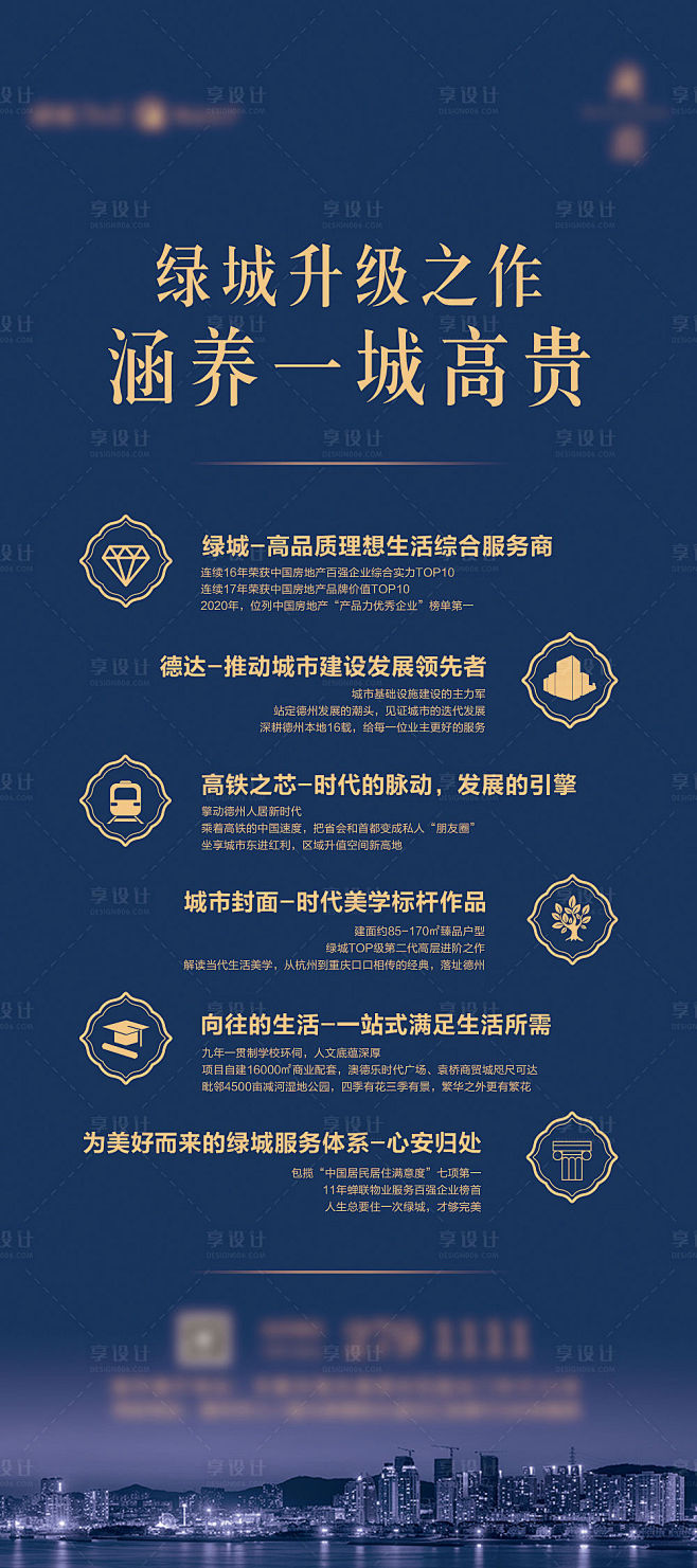 地产价值点门型展架源文件