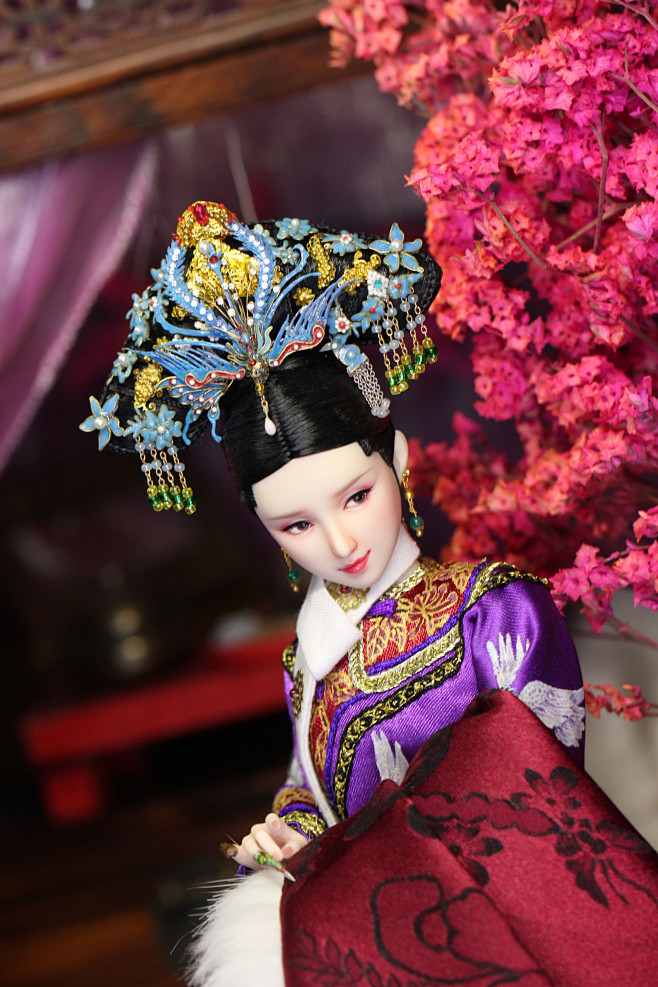 aifiso娃衣欣赏obitsu16古装合作成品娃甄嬛传之华妃淘宝网