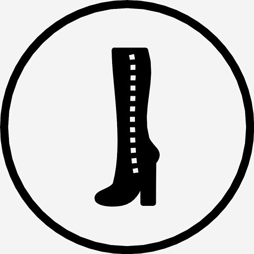 com靴子 及膝 鞋 性感 长度 踢腿 鞋类 时尚 护送 牛仔 荡妇 服装图标